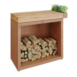 OFYR Butcher Block Storage 90 mit Teakholz Platte