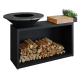 OFYR Island Black 85-100 mit Teakholz Platte