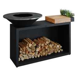 OFYR Island Black 85-100 mit Teakholz Platte