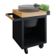 OFYR Kamado Table Black 65 PRO Teakholz BGE