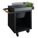 OFYR Kamado Table Black 65 PRO Beton BGE