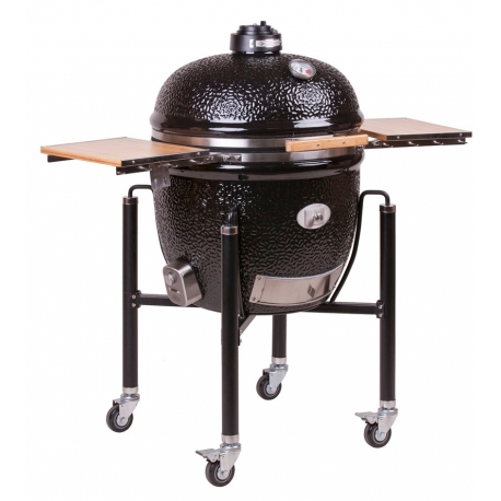 Monolith Classic BBQ-Guru, PRO-Serie 2.0 Black inkl. Gestell & Seitentische