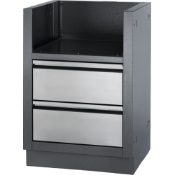 Einbau Grill-Unterschrank für Dual Seitenbrenner, Sizzle Zone™ & Power-Wokbrenner