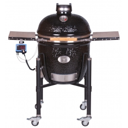 Monolith Classic BBQ-Guru, Summer Deal, PRO-Serie 2.0 Black inkl. Gestell & Seitentische