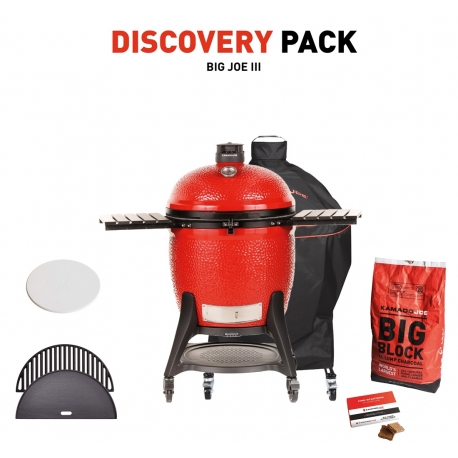 Kamado Joe ® - Big Joe III Red - Discovery Pack