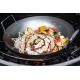 Grill WOK aus Carbon-Stahl mit Bambusspatel