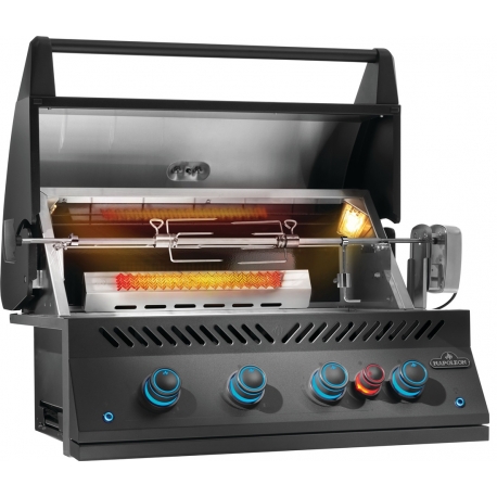 Built-In 700-Series 32", Mattschwarz inkl. Drehspieß