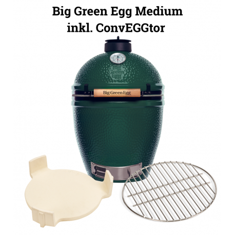 Big Green Egg Medium, inkl. ConvEGGtor